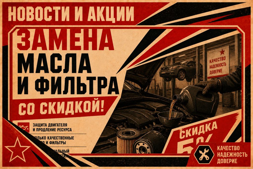 Замена масла и фильтра со скидкой